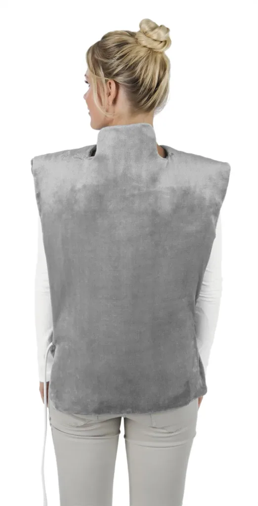 2 in 1 Heizdecke, Massagefunktion, 100 Watt, Grau