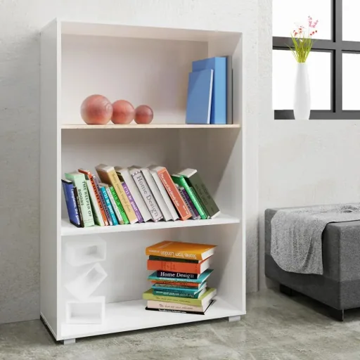 Bücherregal "Vela" Weiß - 3 Fächer