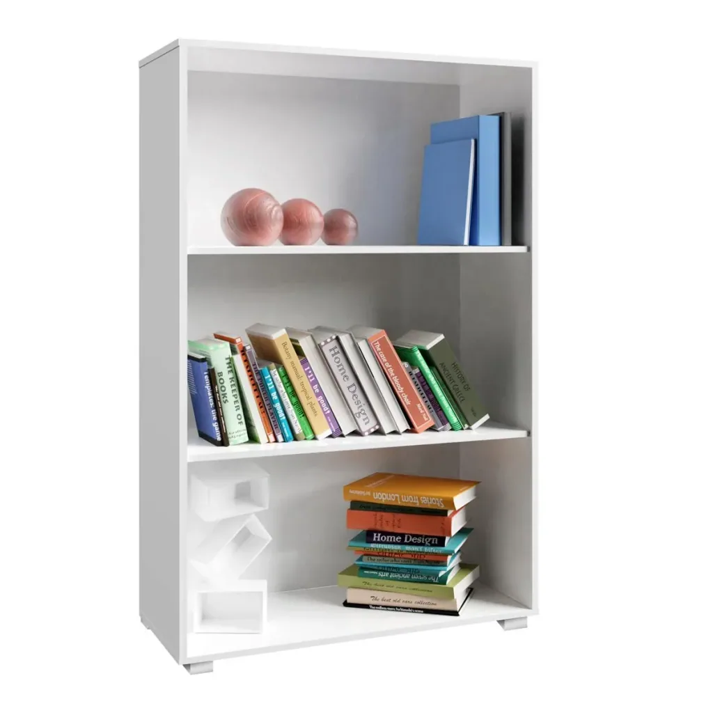 Bücherregal "Vela" Weiß - 3 Fächer