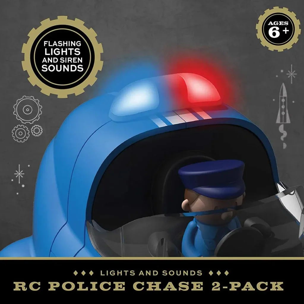 Sharper Image RC-Rennset Polizei und Gauner " " 2 Spieler " " mit Soundeffekten