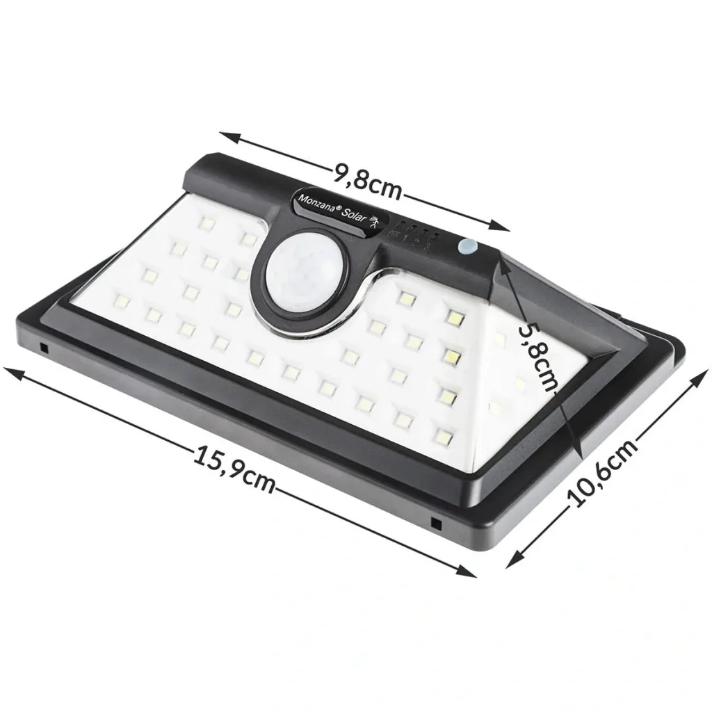 Solar-Wandleuchte mit Bewegungsmelder 34 LEDs