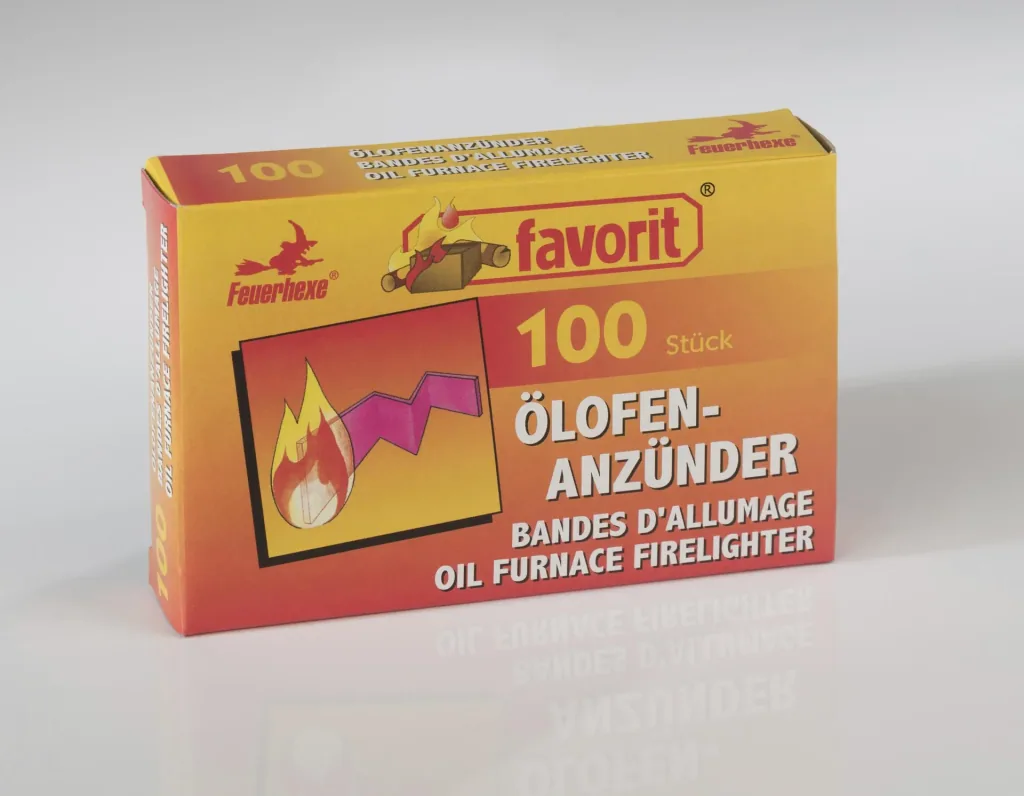 Ölofenanzünder, 100 Zündstreifen