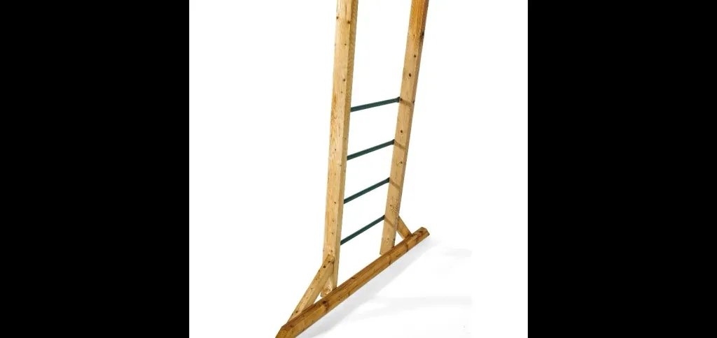 Holz Klettergerüst Monkey Bars, Outdoor-Klettergerüst für Kinder, Kletternetz, Leiter, Monkey Bars