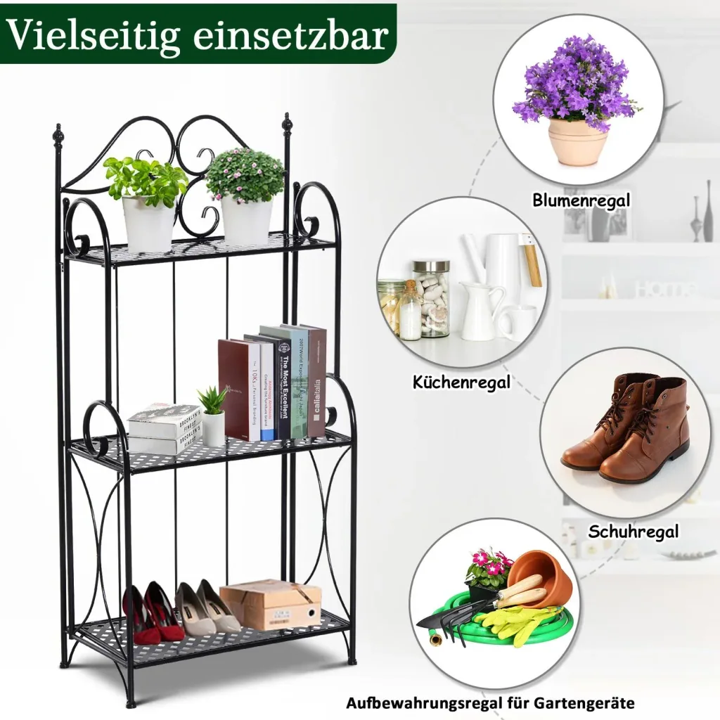 Gartenregal mit 3 Ablagen