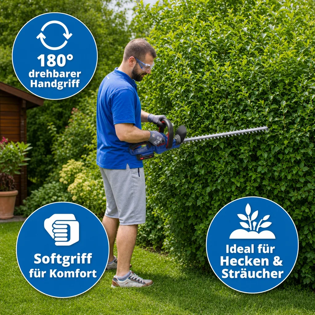 Akku-Heckenschere „HS 18-201-05“, 18 Volt