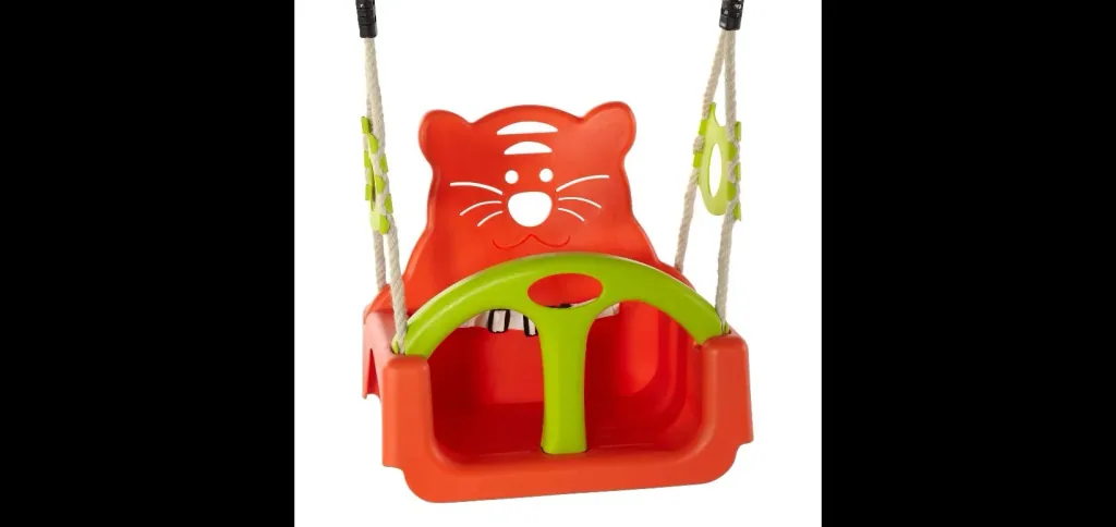 Mitwachsende Holzschaukel, Outdoor-Einzelschaukel für Babys und Kleinkinder, Schaukelseile höhenverstellbar, natur