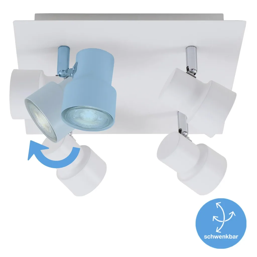 LED Deckenleuchte, 1840 Lumen, 20 Watt, GU10, weiß