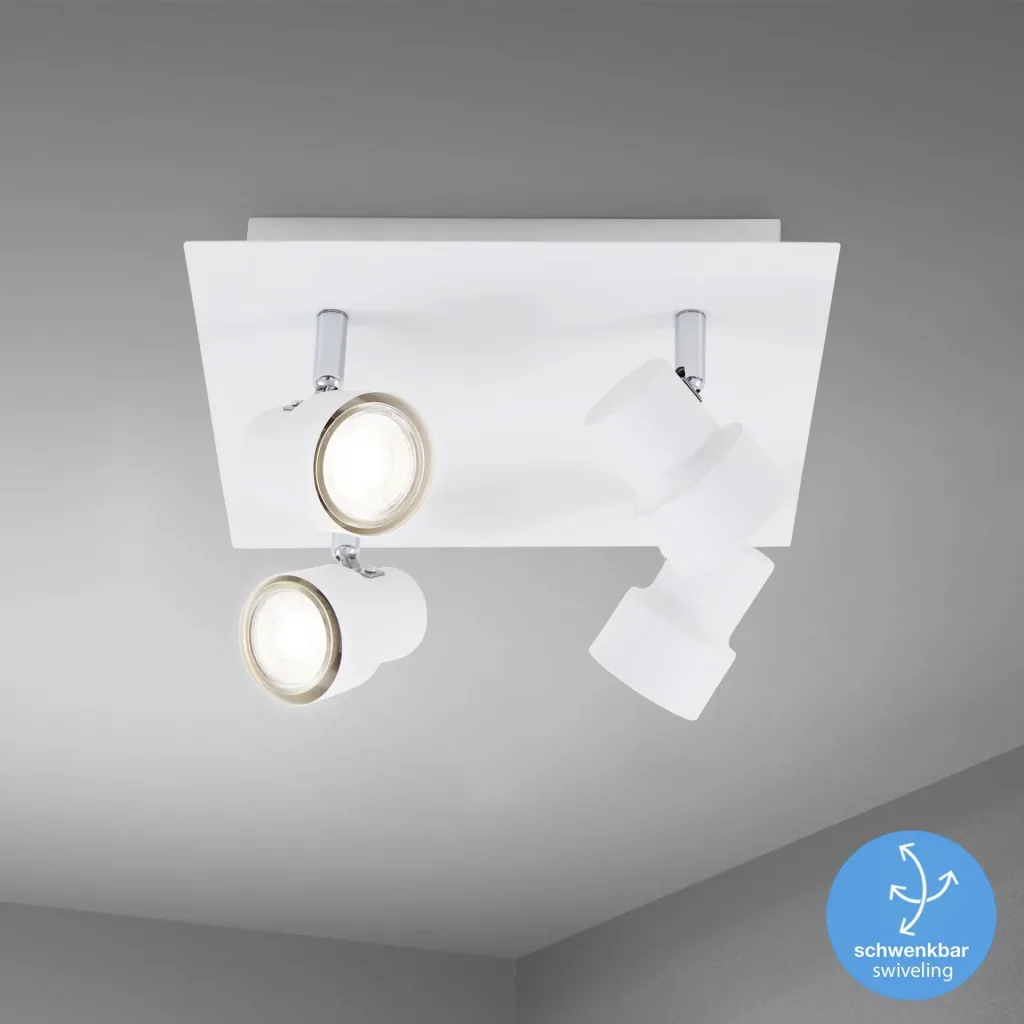 LED Deckenleuchte, 1840 Lumen, 20 Watt, GU10, weiß