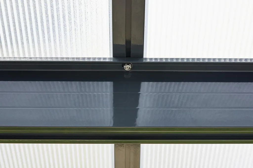 Terrassendach Bausatz, Farbe anthrazit, 5460 x 3060 mm