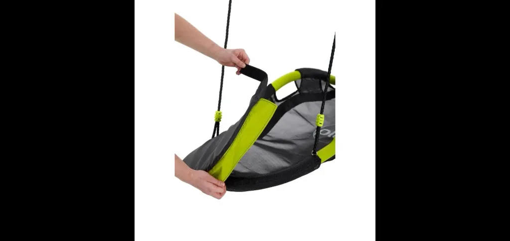 Nestschaukel Glide, Outdoor-Nestschaukel und Hängematte für Kinder, Schaukelseile höhenverstellbar, lime grün