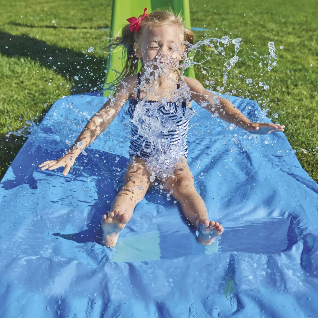 Spielwaren Wasserrutsche blau 6 m Blau
