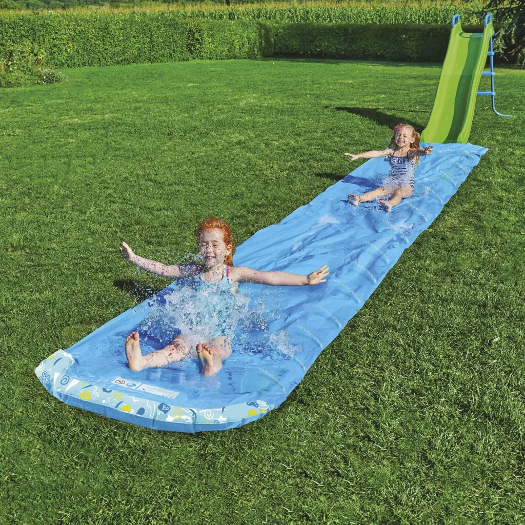 Spielwaren Wasserrutsche blau 6 m Blau