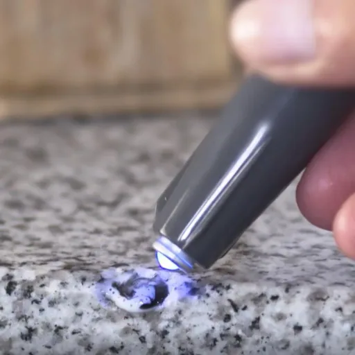 Reparaturstift 5 g MGS für Fliesen inklusive blauem LED-Licht, schwarz