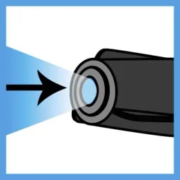 Reparaturstift 5 g MGS für Fliesen inklusive blauem LED-Licht, schwarz