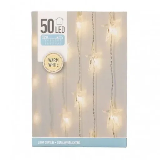 Vorhangleuchte 50 LED - Sterne
