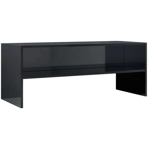 TV-Schrank 100x40x40 cm Spanplatte hochglänzend schwarz