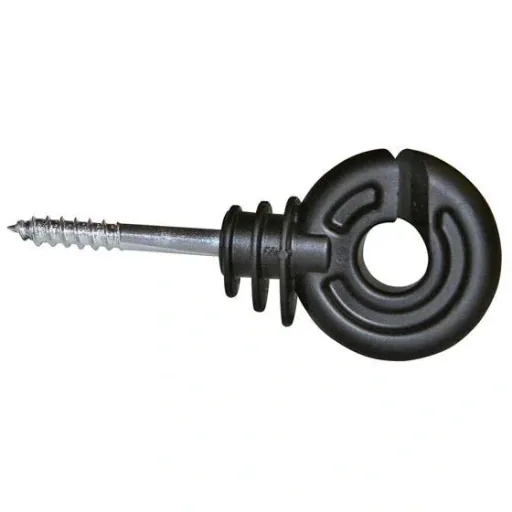 Ringisolator Compact, Schwarz Kurzer Träger, 120 Stück im Eimer