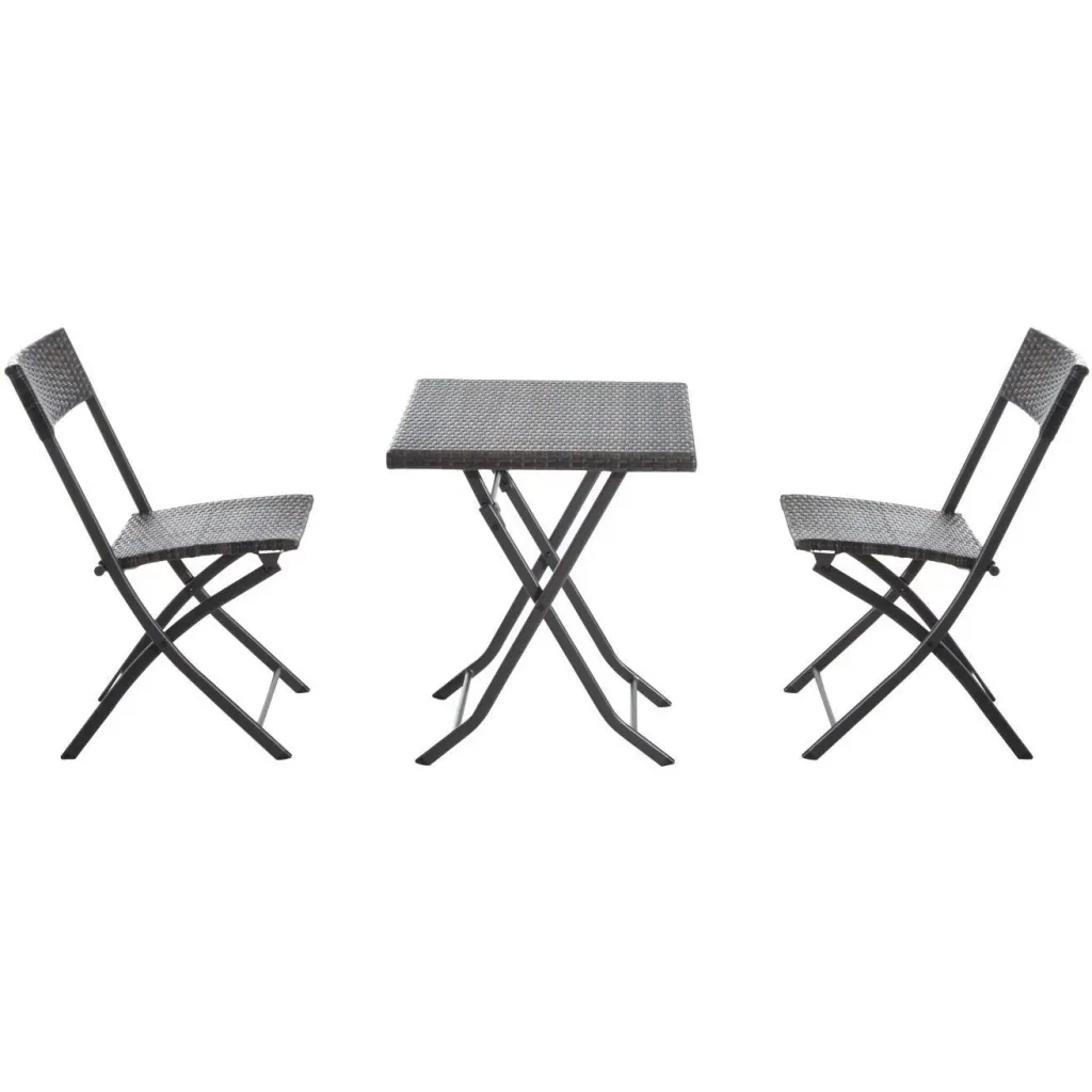 Bistroset Polyrattan 3 tlg, Sitzgarnitur Balkonset