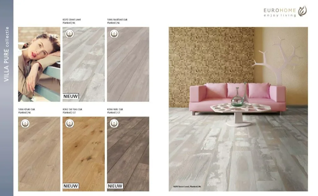 Villa Pure Laminatboden K066 Relic Oak 8 mm 2,22 m²