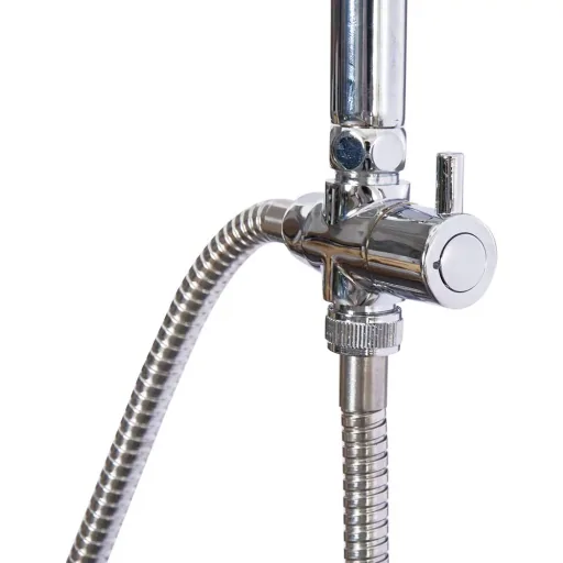 Regendusche Duschsystem Handbrause 3 Duschmodi höhenverstellbar Silber