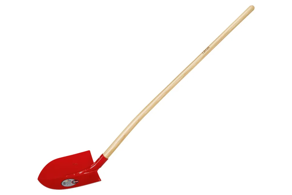 RUHR-BRILLANT, Frankfurter Schaufel, Gr. 1, gehärtet, rot pulverbeschichtet, Eschen-Langstiel 130 cm
