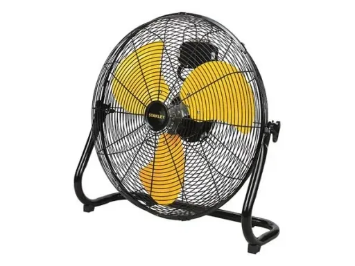 Bodenventilator Stahl Ø 51 cm Schwarz/Gelb