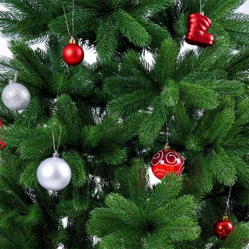 Weihnachtsbaum - PVC - 180cm hoch - ohne Beleuchtung - mit Ständer