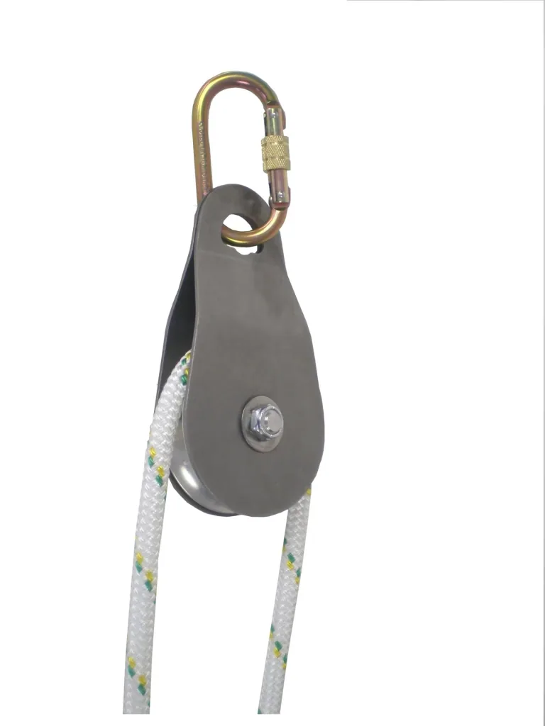Umlenkrolle aus Edelstahl mit schwenkbarer Seitenabdeckung für 6 mm - 13 mm Seile