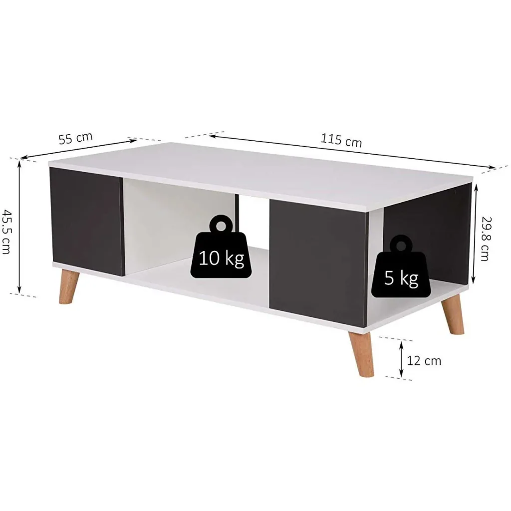 Couchtisch mit 3 Fächer