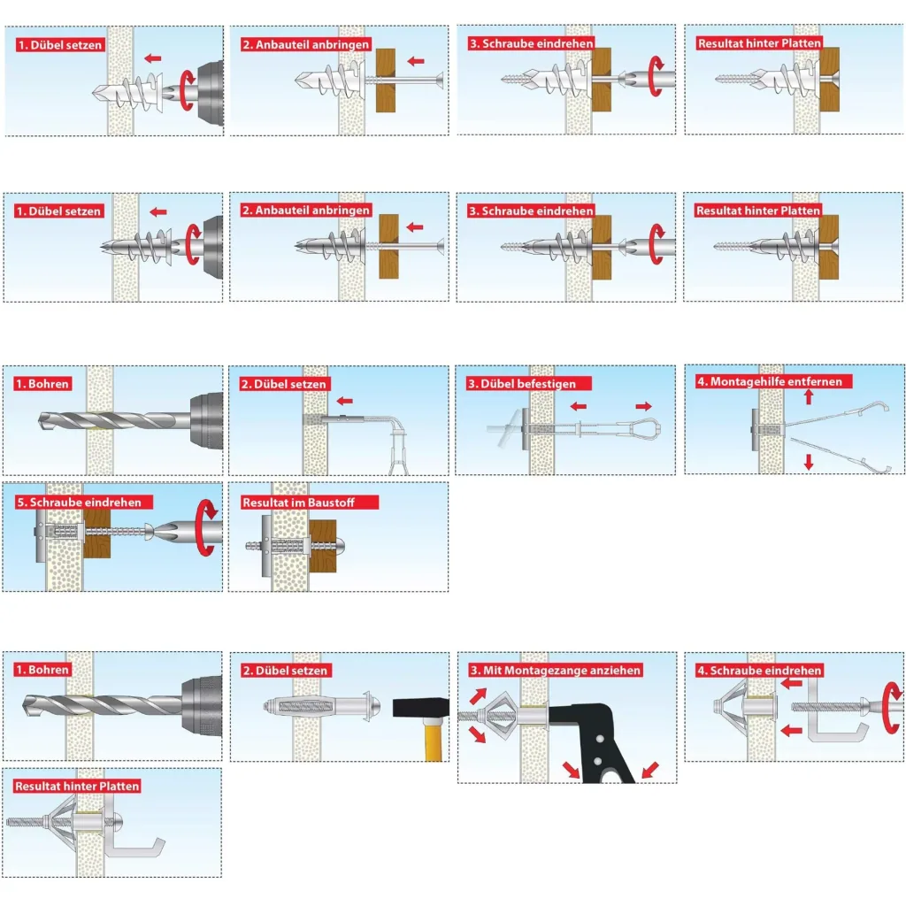 Hohlraumdübel - Sortiment Indoor Box Pro 68 teilig