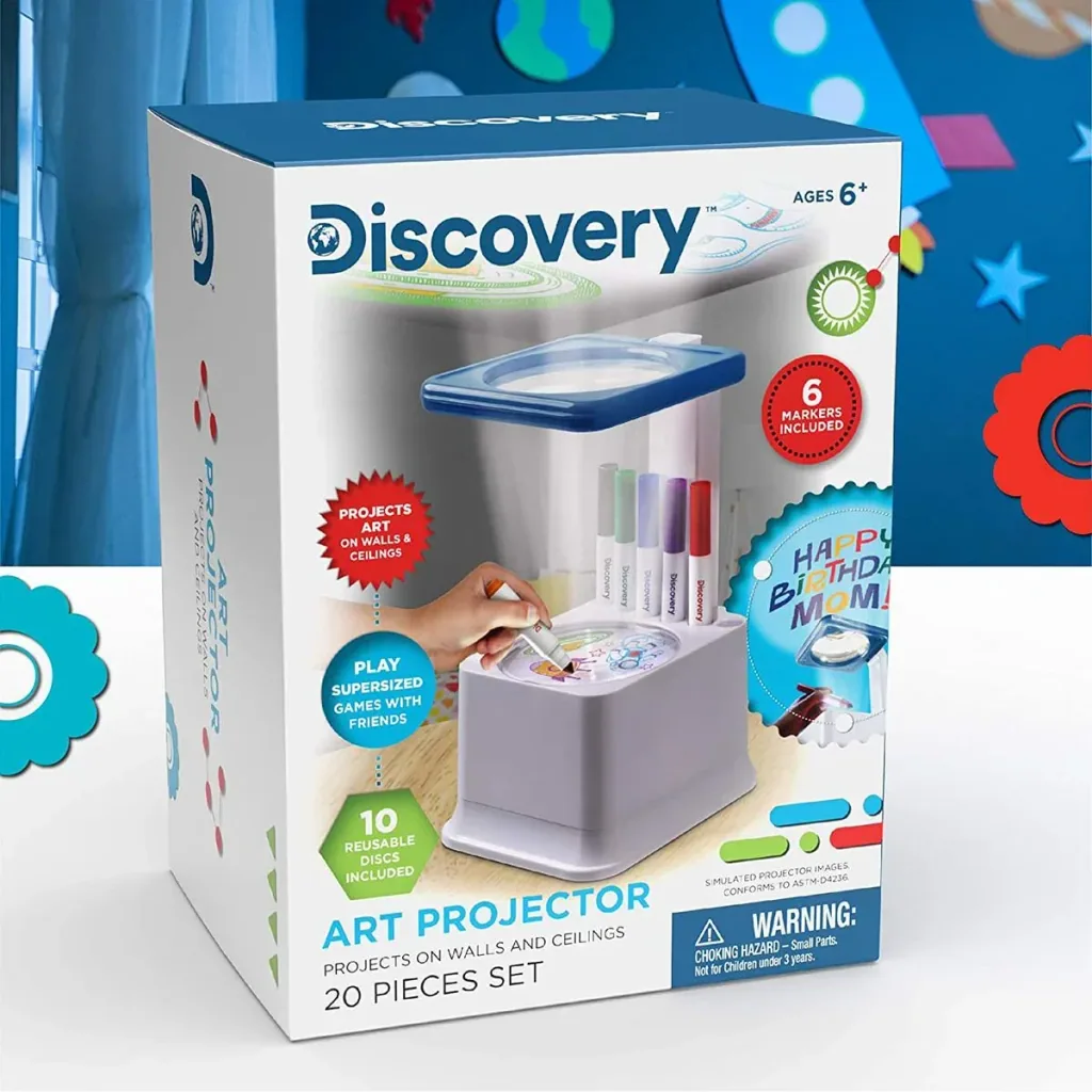 Discovery Kids Projektor Projiziere deine selbstgemachten Zeichnungen an die Wand oder die Decke