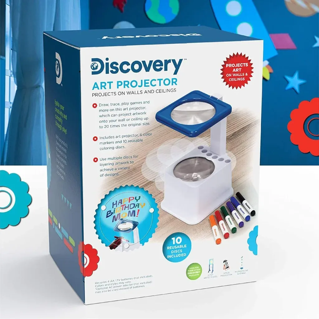Discovery Kids Projektor Projiziere deine selbstgemachten Zeichnungen an die Wand oder die Decke