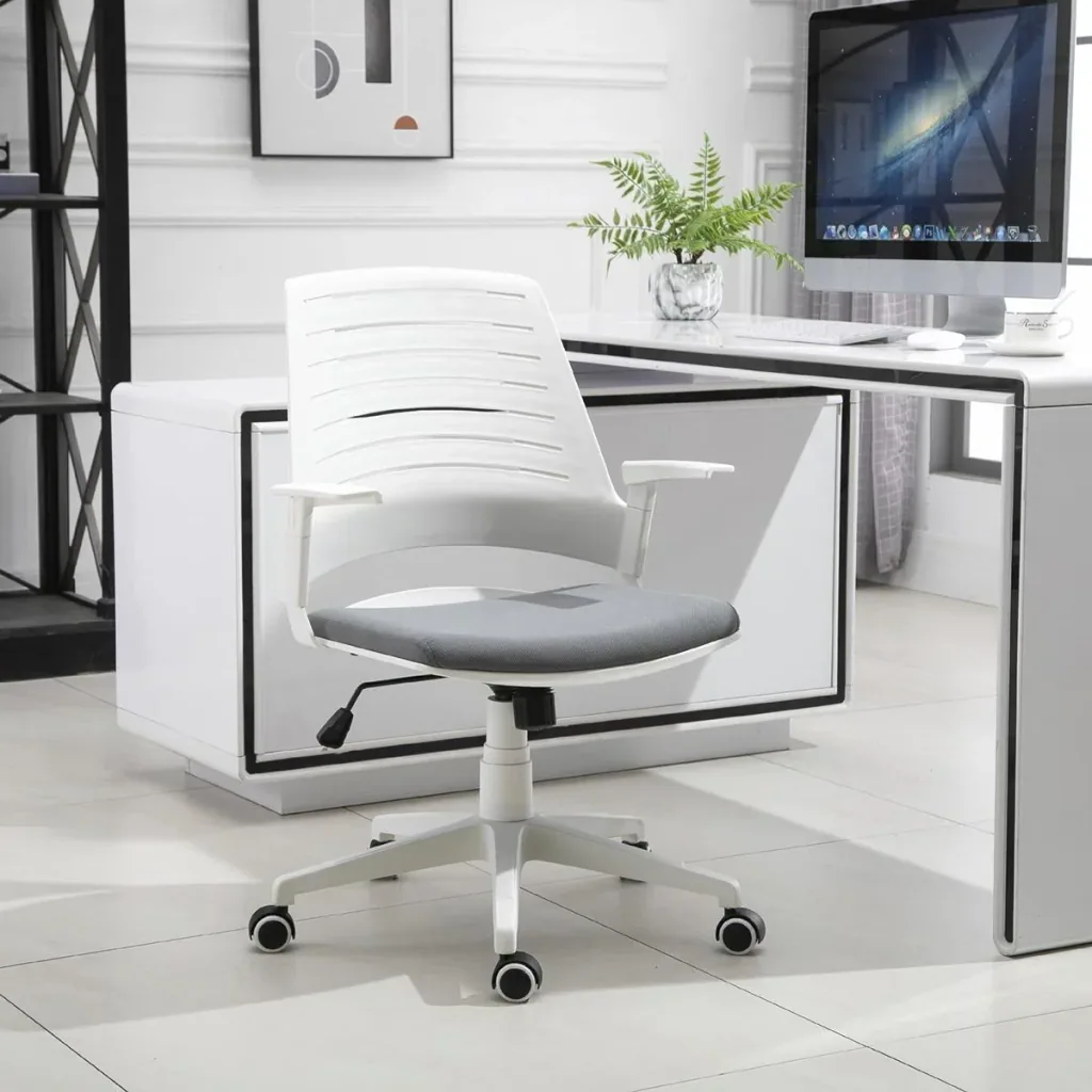Bürostuhl Gaming Stuhl Drehstuhl Wippfunktion mit Rückenlehne Polsterung ergonomisches Design höhenverstellbar Nylon PU-