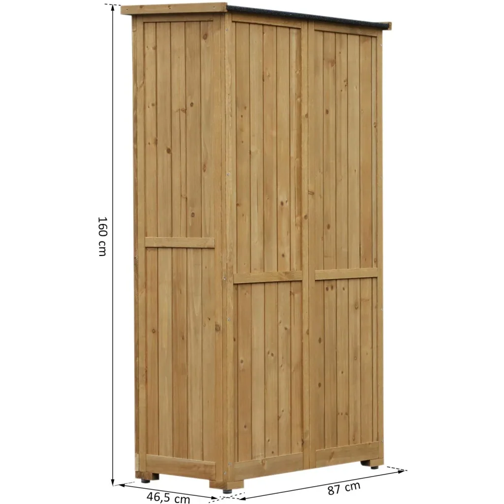 Gartenschrank mit Lamellentüren