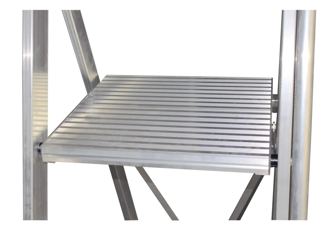 Stufen- Stehleiter m. großer Standplattform, 12 Stufen