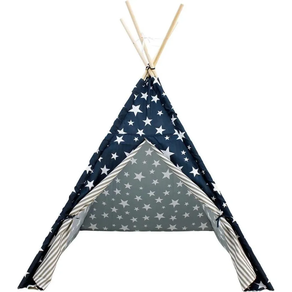 KidCollection Tipitent - 103 x 103 x 160 cm - Blau/Weiß