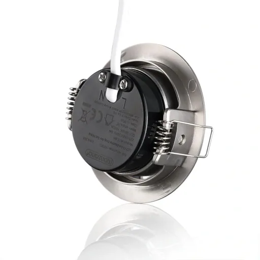 LED-Downlight Krog 6-teiliges Set Nickel