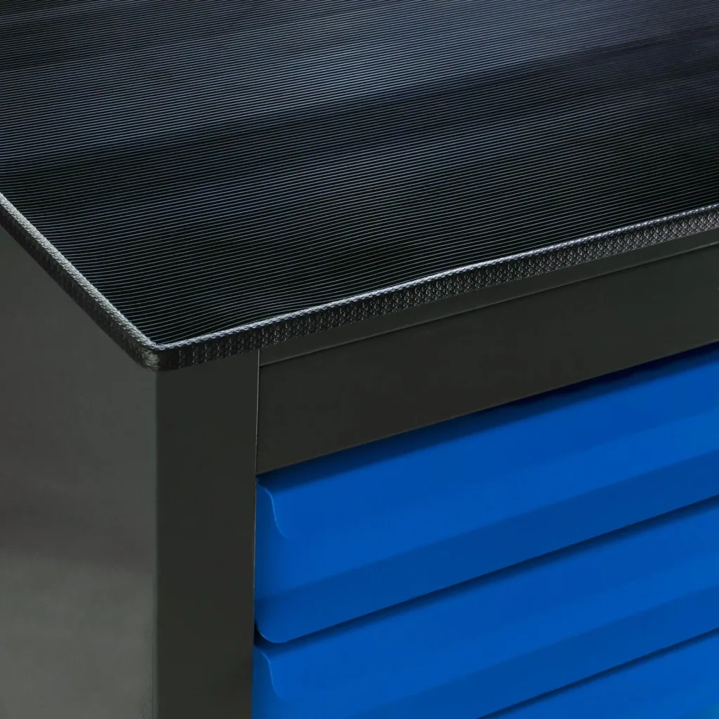 Schubladenschrank / Werkzeugschrank mammut, 10 Schubladen, RAL 7035 / 5012