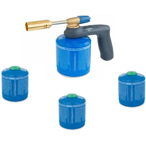 Campingaz VT1 Lötbrenner mit 4 Gasflaschen
