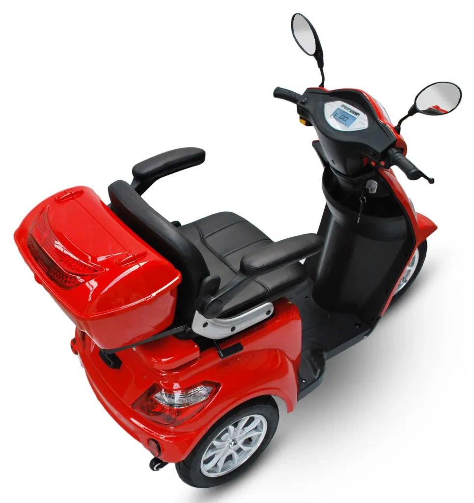 Elektromobil 500 Rot, 15 km/h, Seniorenroller/Seniorenmobil