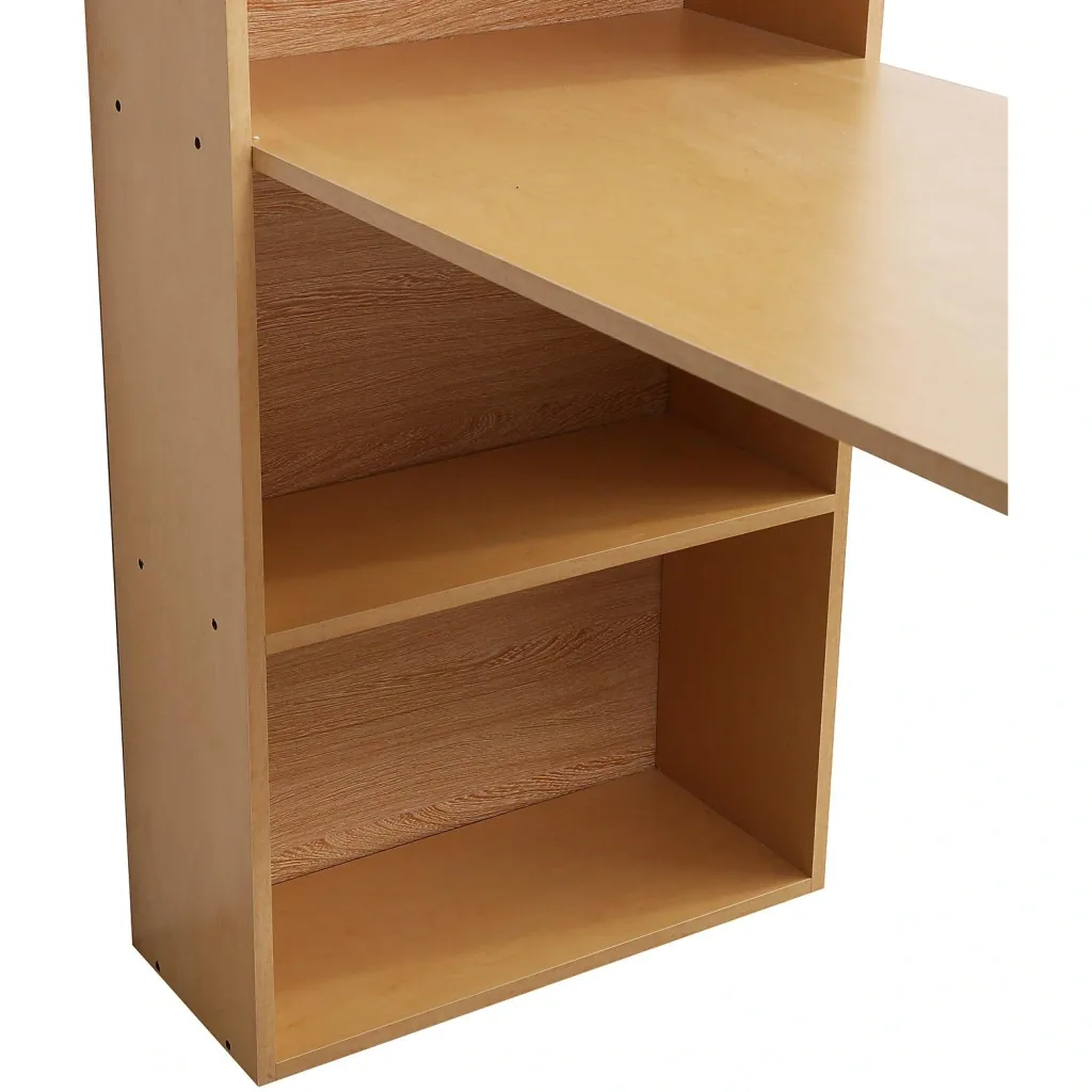 Schreibtisch mit Regal Computertisch Natur