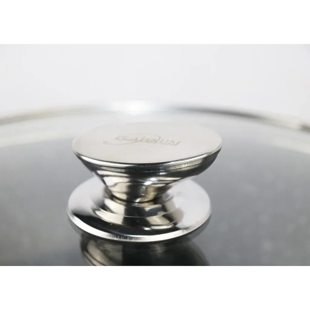 Kochtopf/Kasserolle - mit Deckel - 24 cm - Kupfer