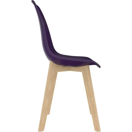 Esszimmerstühle 2tlg. Kunststoff lila