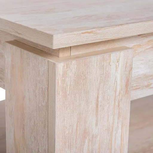 Couchtisch Beistelltisch Kaffetisch mit Ablage Pinie Holz 110 x 65 cm