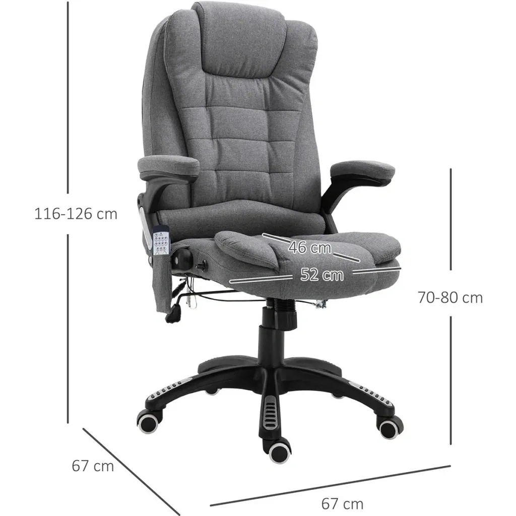 Bürostuhl mit Massage- und Wärmefunktion