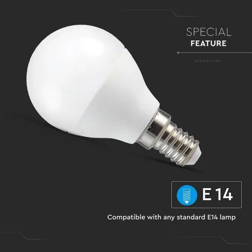 VT-5154 LED WiFi intelligente Lampe - 4,5 W - RGB+W - E14