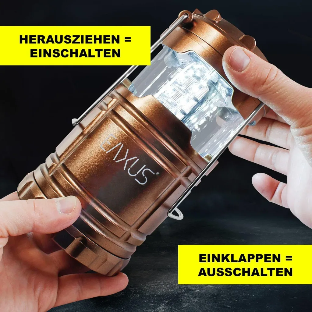 LED Campinglaterne Traveler, zusammenschiebbar