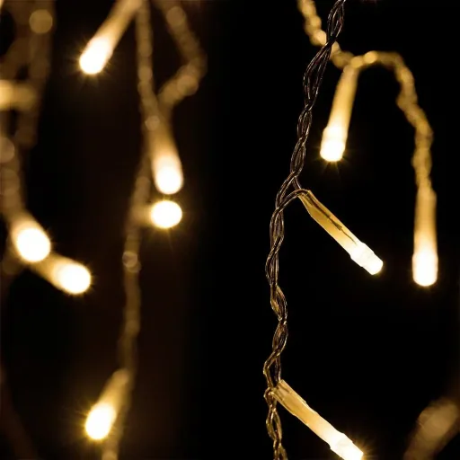 Eiszapfenbeleuchtung 20m mit 600 LEDs - warmweiß
