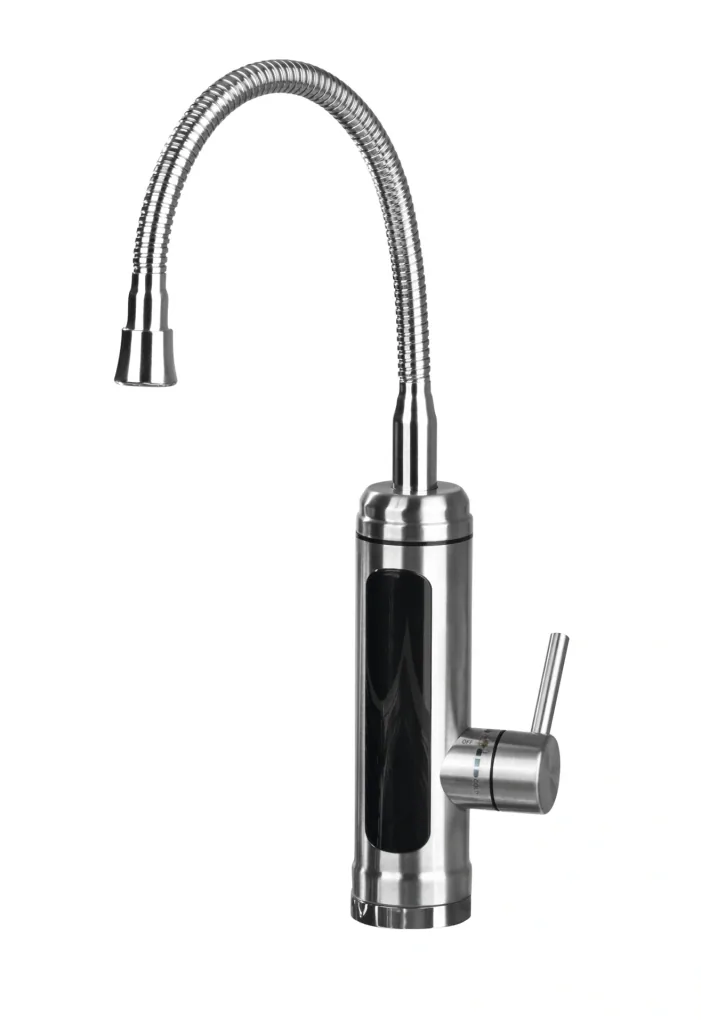 Warm- & Kaltwasserarmatur, elektrisch, Edelstahl, 3600 Watt