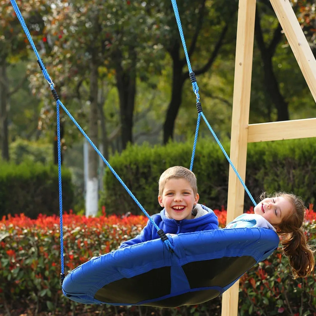 Nestschaukel Kinderschaukel 100cm bis 100kg Blau